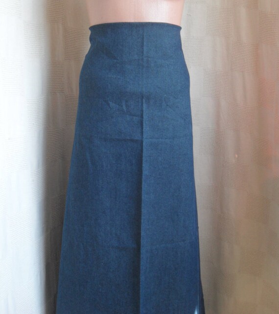 dark blue denim fabric