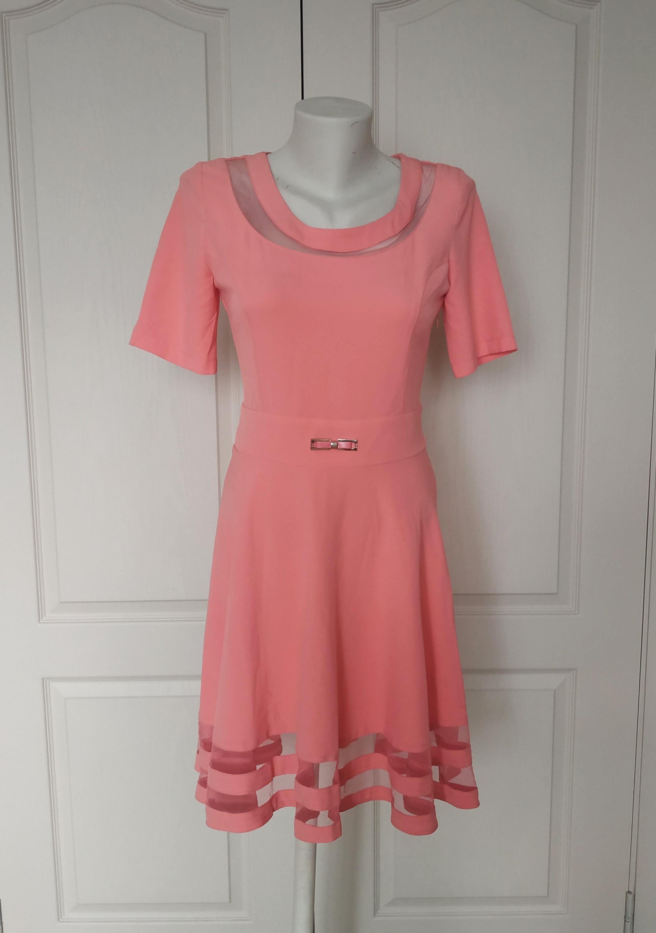 strapless open back dress Vintage 1950s Pink Chiffon Dress Evening Gown with Cropped Jacket   ThisBlueBird
