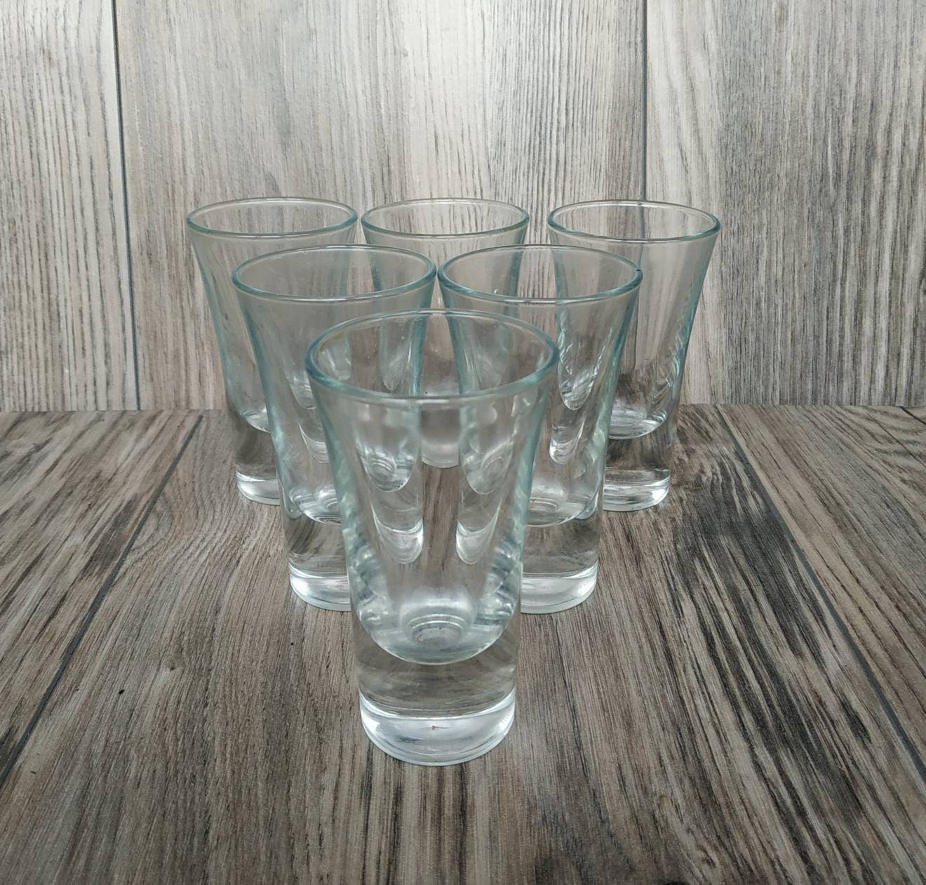 Vintage Set 6 Drinking Glasses for Vodka Whiskey. Soviet Etsy