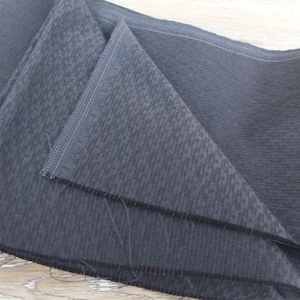 Tissu en laine gris de 1,3 mètre pour jupe et pantalon Tissu soviétique en laine vintage pour costume Tissu en laine mélangée gris foncé pour veste