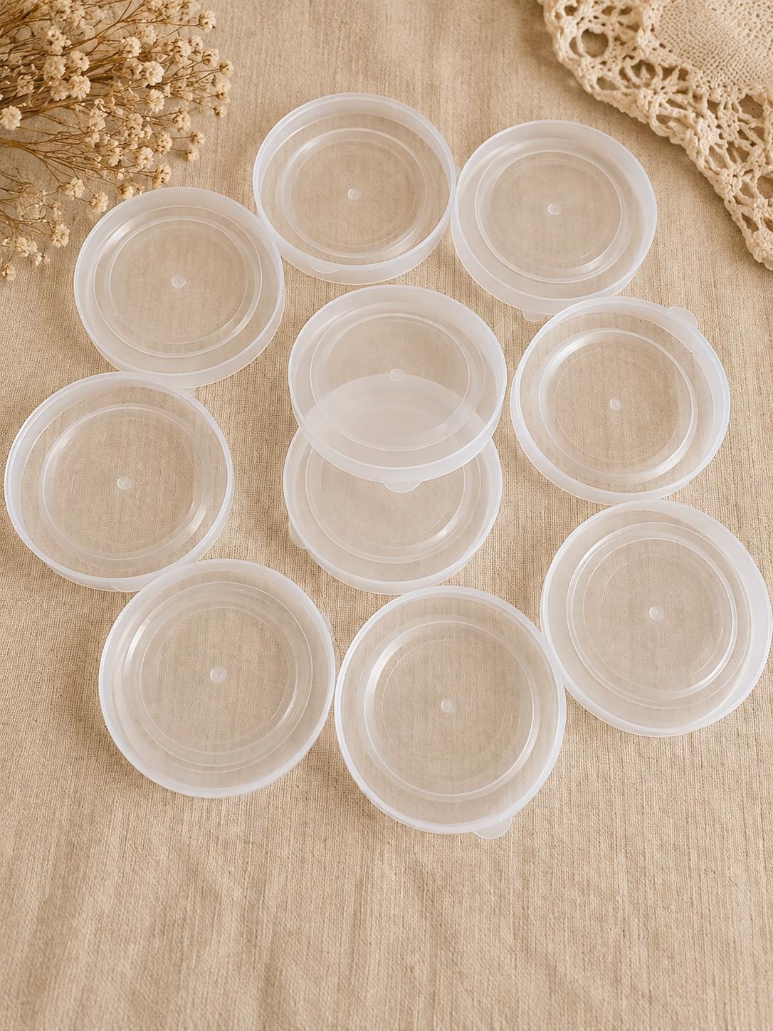再利用可能なソフトプラスチック製蓋（8.5cm）瓶用 - 10個セット