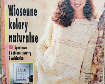 Vintage SANDRA Knitting Magazine 1992: Baby & Women's Patterns