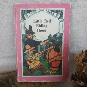 Russian Fairy Tales Book in Russian and English Little Red Riding Hood Русские Сказки Красная шапочка Vintage Kids Book  Russia 1992