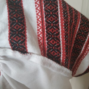 Ukrainian Vyshyvanka Blouse for Girl 11-12 Y Traditionally Embroidery White Linen Party Shirt Handmade Embroidered Folk Modern Blouse imagem 10