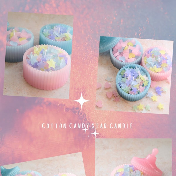 Candle video lesson / Cotton candy Sky candle / digital download / PDF