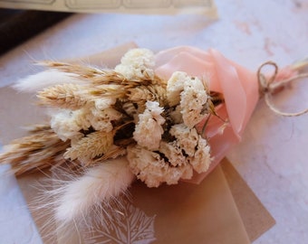 Dried flowers Mini Bouquet/ Wax Paper Fragrance / gift for her / wedding flowers / Christmas gift