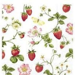 Tovagliolo per decoupage Tovagliolo IHR alla fragola dolce, tovagliolo per decoupage