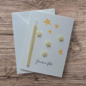 Cartão de aniversário | Cartão de felicitações | Vela fluorescente | GCSE | Conquista | Agradecimento | Sucesso