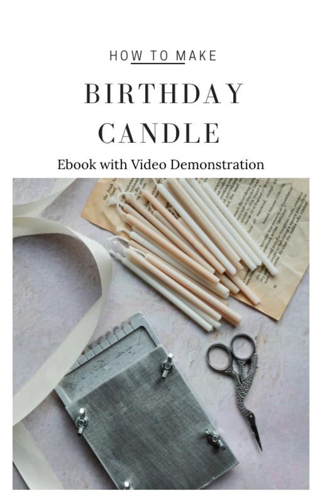 Bento Birthday Candle Making Course | Beginner Candle Tutorial PDF ...