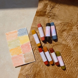 Botanical crayons, Earth & Plant Pigment Crayons, Vegan Crayons, Christmas Stock Filler