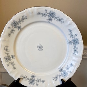 Winterling Bavaria Germany Renaissance Blue Garland 12&quot; Chop Plate