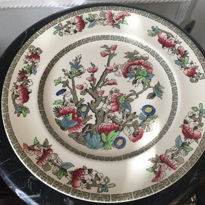 Vintage Johnson Bros England Indian Tree 10&quot; Dinner Plate