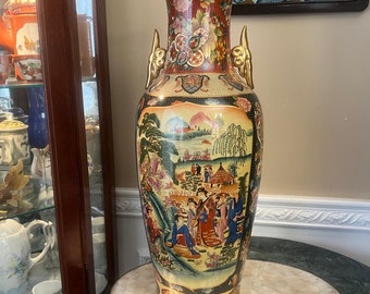 日本 骨董品 磁器 花瓶 青花 青花磁器瓶 附石塔 文化遺産オンライン