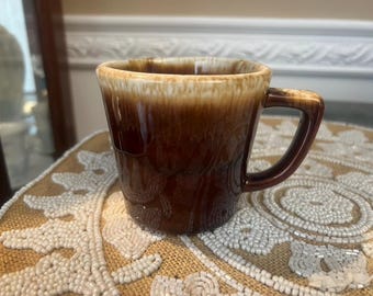 Vintage Mccoy Brown Drip 3 1/4 Coffee Cup With Handle - Etsy