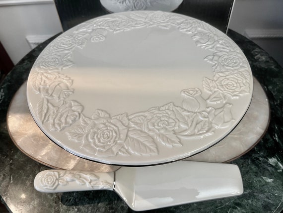 Rosenthal 10430-407165-12844 Plat à Cake Rectangulaire Porcelaine Rose 40,3  x 18,8 x 3,8 cm