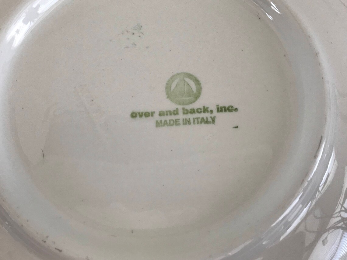 Over and Back Inc Ciao Italia 12 3/4 Pasta Bowl Etsy