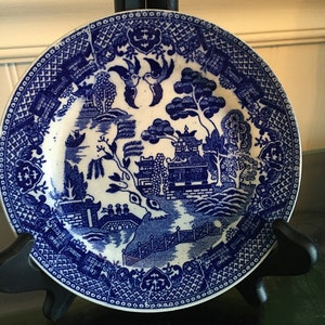 Vintage Japan Blue Willow 6&quot; Plate