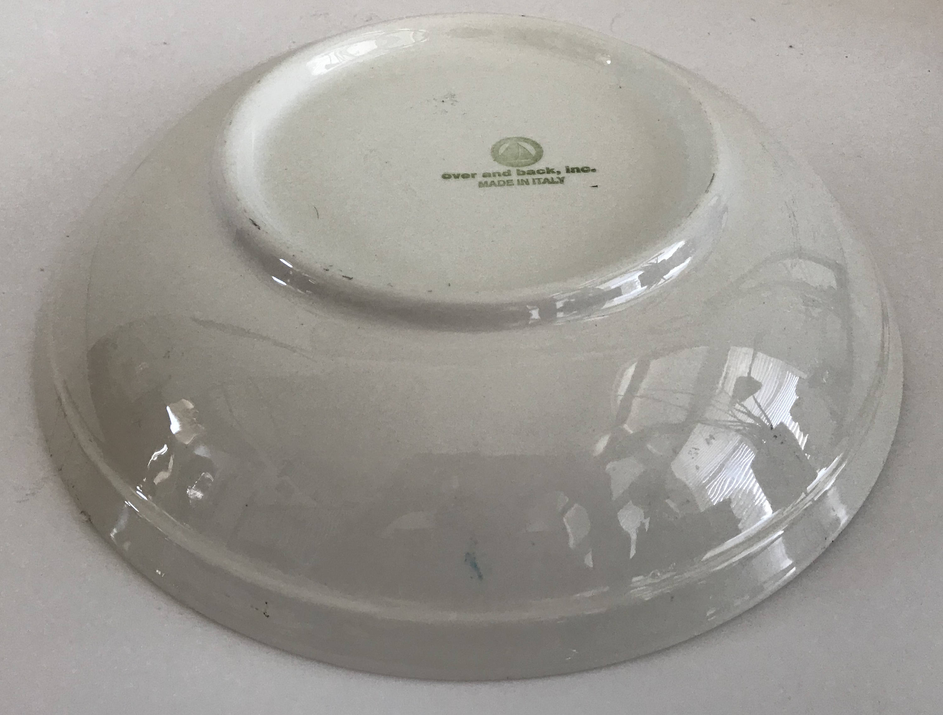 Over and Back Inc Ciao Italia 12 3/4 Pasta Bowl Etsy