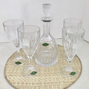 Vintage King Louis by Godinger/lead Crystal/handcrafted/barware/crystal  Legends/cocktail Glassware/exquisite/martini Glasses, Set of 2 