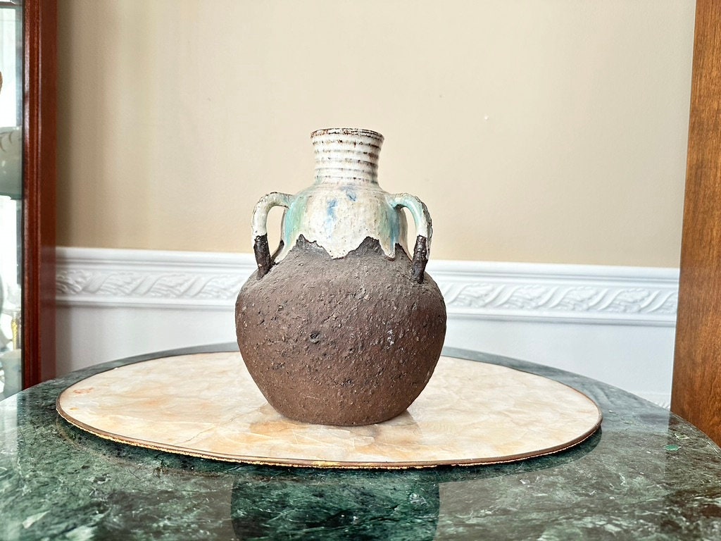 ヴィンテージ 日本製 三つ取っ手付き陶器水差し サイン入り - Etsy 日本