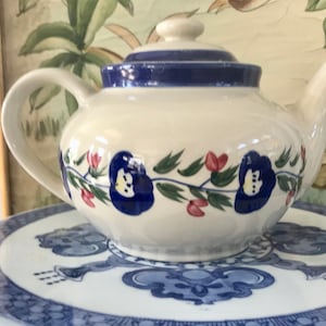 Designpac Blu Gres floreale 5 tazza teiera