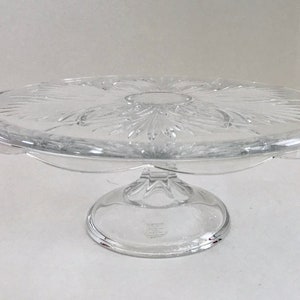 Royal Limited Bohemia Czech 24% Lead Crystal 11&quot; Cake Stand