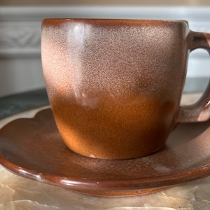 Vintage Frankoma Plainsman 5C Cup and 5E Saucer