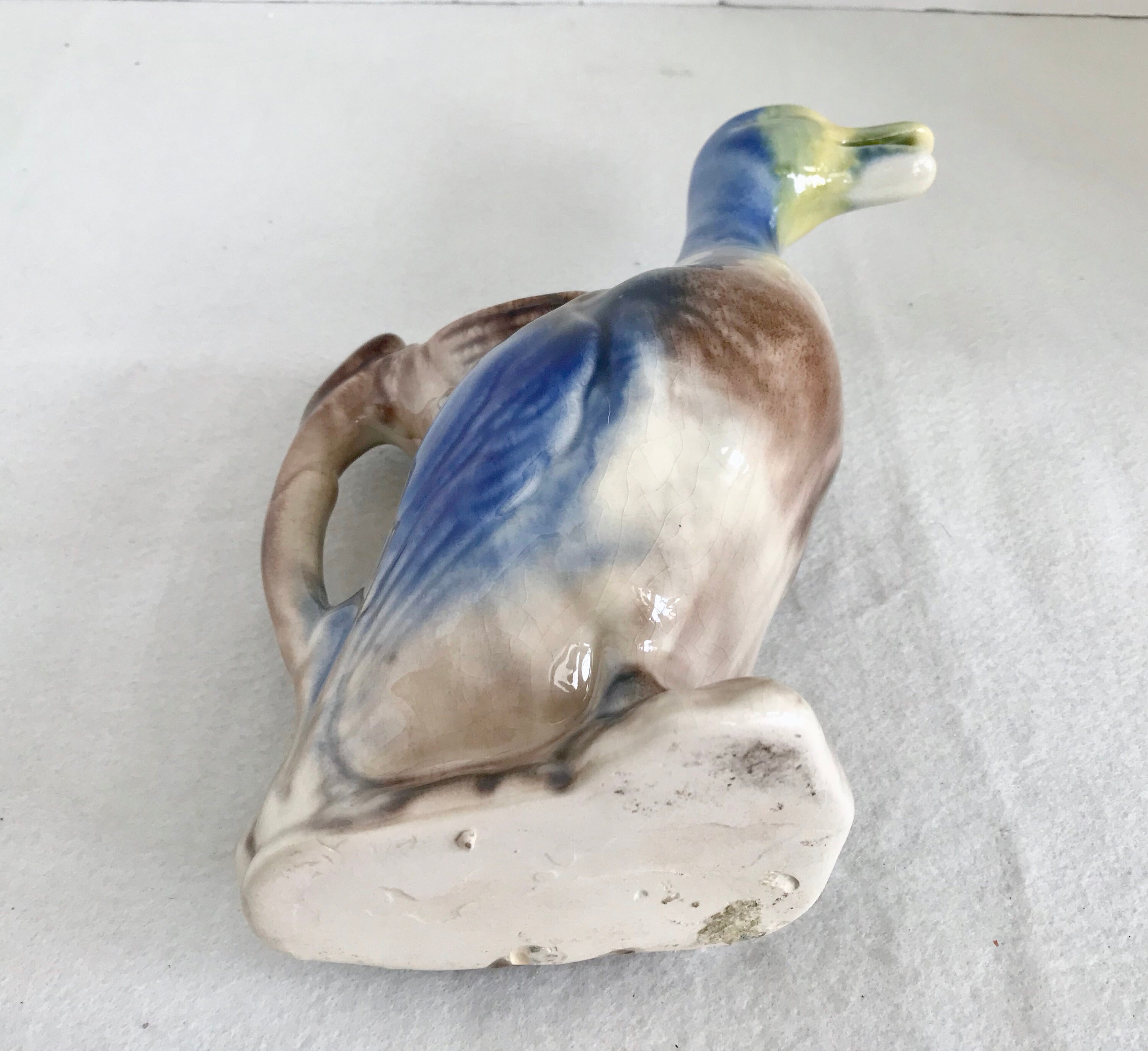 Majolica Ceramic 9 1/4 Duck Pitcher | Etsy