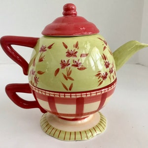 Vintage Handcrafted Kelly Paulk for Silvestri Tea for One Teapot
