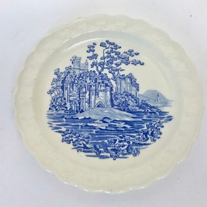 Vintage Taylor Smith & Taylor Blue Castle 6&quot; Plate