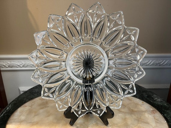 Federal Glass Clear Iridescent Carnival Glass 11