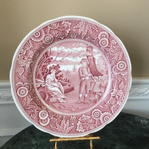 Spode Archive Collection Georgian Series Woodman Arándano y Placa Blanca