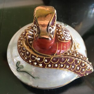 Vintage Japanese Kutani Moriage Iridescent Dragonware Creamer/Teapot with Dragon Spout and Gold Highlights image 8