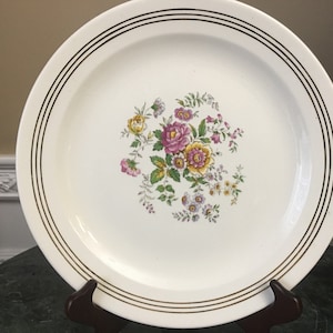 Vintage Royal China Warranted 22K Gold Roses 12&quot; Chop/Serving Plate