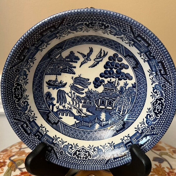 Vintage Churchill Fine Tableware Blue Willow Ware 6" Bowl