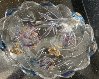 Mikasa Studio Nova Colored Tropical Fish and Seashells 13&quot; Bowl