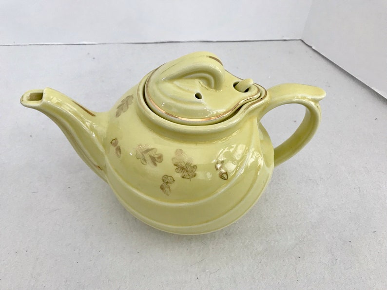 Hall 0799 Canary Yellow 6 Cup Art Deco Teapot Etsy