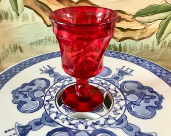 Fostoria Jamestown Ruby Red 4 1/4" Tall Wine/Champagne Glass