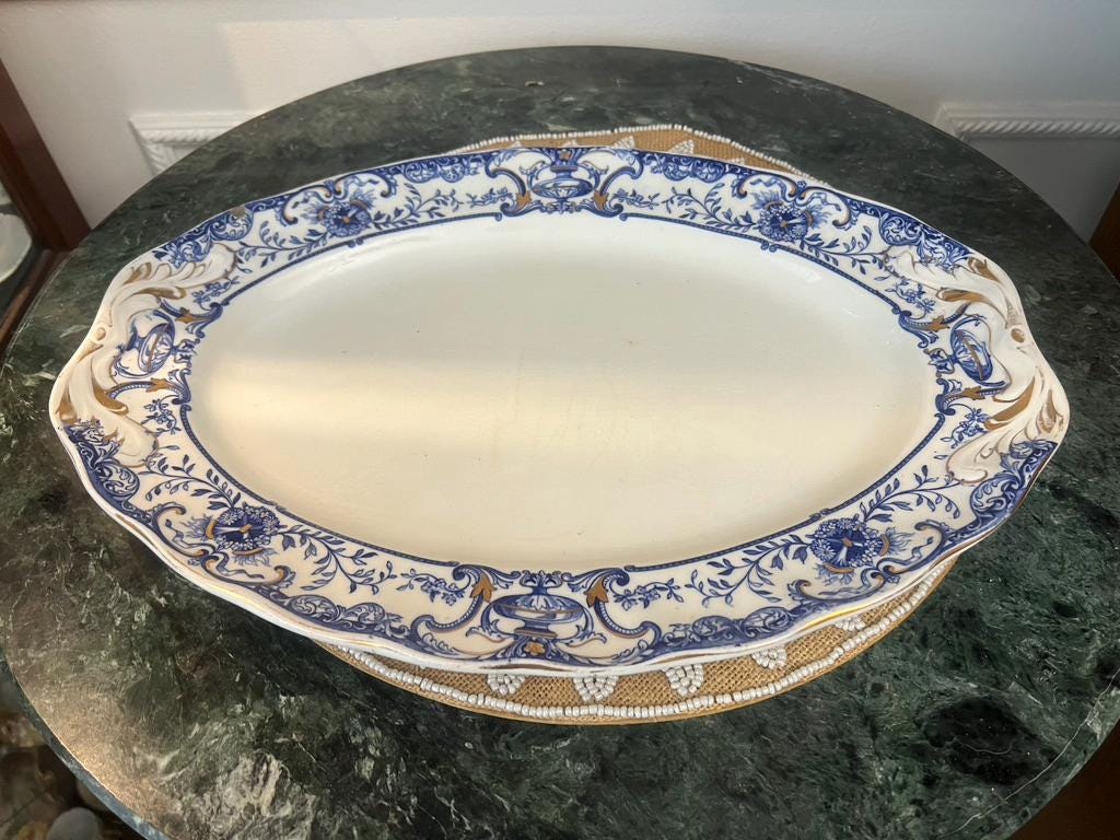 Doulton flow blue - Etsy 日本