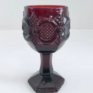 Avon Ruby Red Cape Cod 4 Ounce Sherry Glass