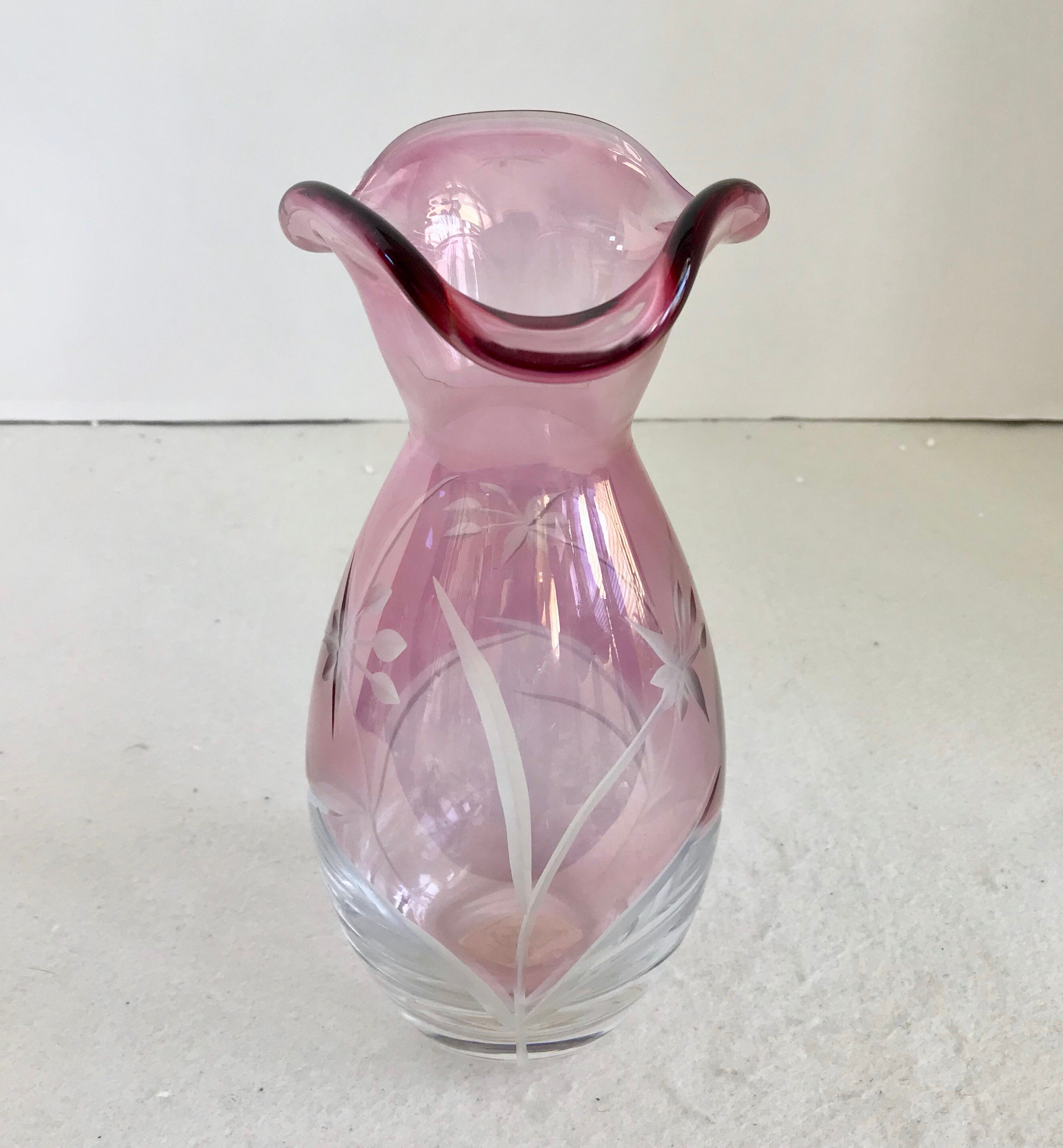 Lenox etched vase - Etsy 日本