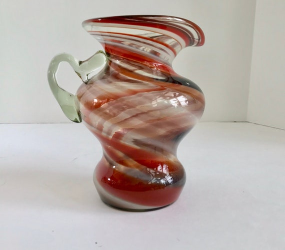 Murano Style Blown Art Glass Brown and Lavorazione T. Murano Blown Art Glass