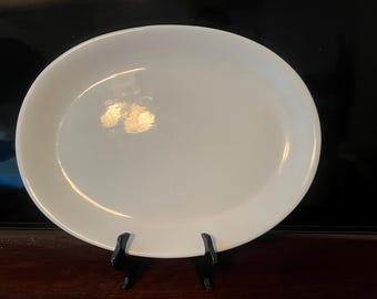Vintage Table Tops Unlimited Blanc De Blanc 18” Ceramic Platter