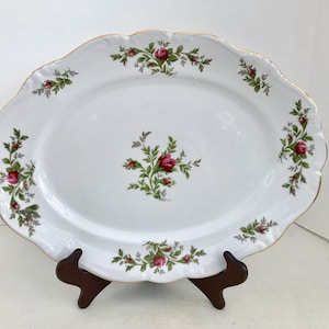 Johann Haviland Traditions Fine China Moss Rose 15&quot; Large Serving Platter