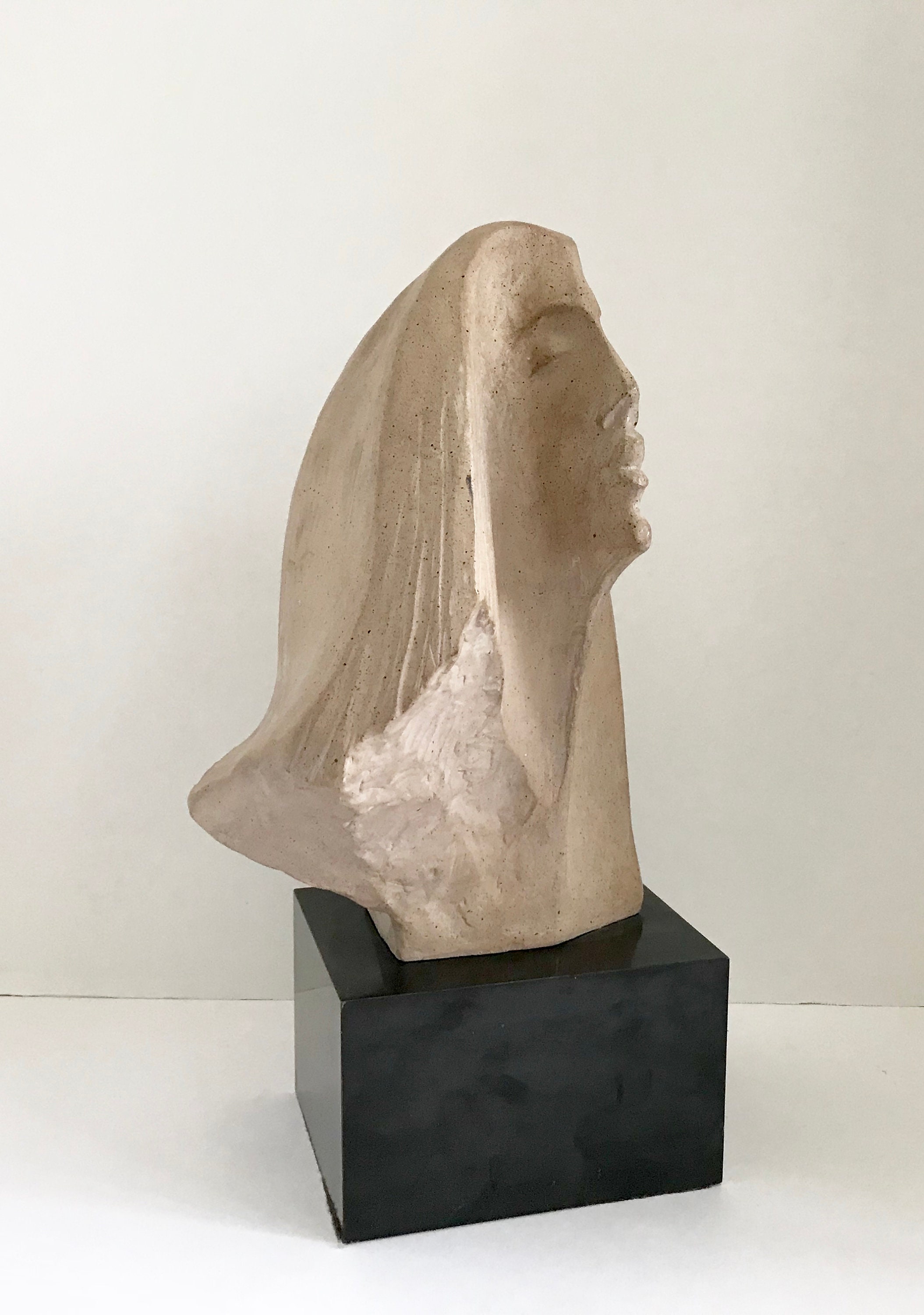 女性の頭部の彫刻。Austin SculptureのStargazer。 女性の頭部の彫刻。Austin SculptureのStargazer。