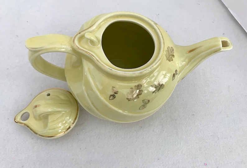 Hall 0799 Canary Yellow 6 Cup Art Deco Teapot Etsy
