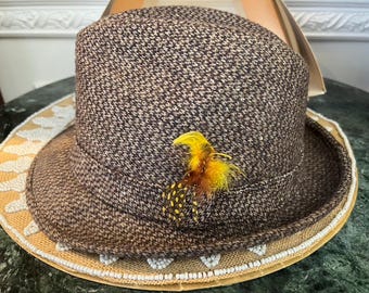 1950s Stetson Hat & BOX 3x Beaver Gray/black Grossgrain Original