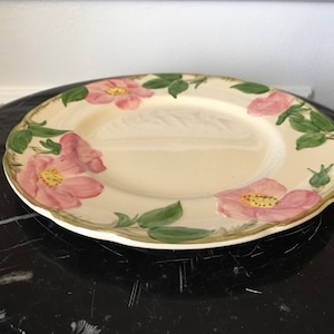 Franciscan Earthenware Desert Rose Hand Decorated 8&quot; Salad Plate