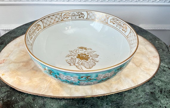 Vintage Gold Imari Japanese Porcelain 14” (Large) Plate Hand