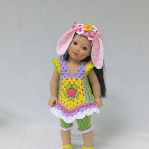 PDF Crochet Pattern for American girl doll "Holiday Toppers" Crochet doll costume